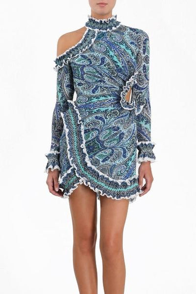 Moncur asymmetric mini sales dress