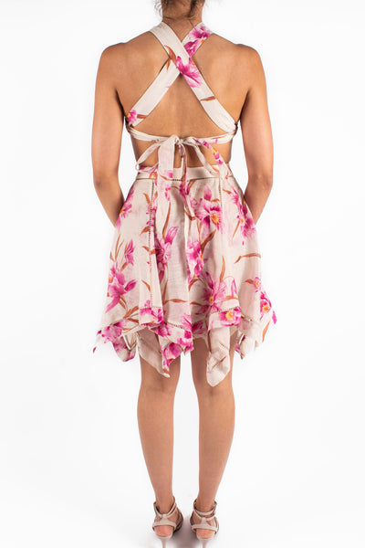 Zimmermann Corsage Halter Mini Dress for Hire VESTRR Vestrr