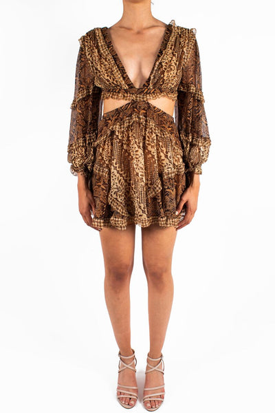 Zimmermann tali outlet batik dress