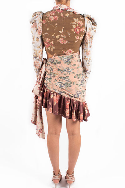 Zimmermann Tempest Tucked Contour Mini Dress for Hire VESTRR Vestrr