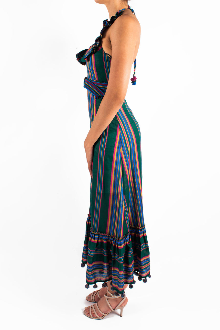 Allia Stripe Picnic Dress Front