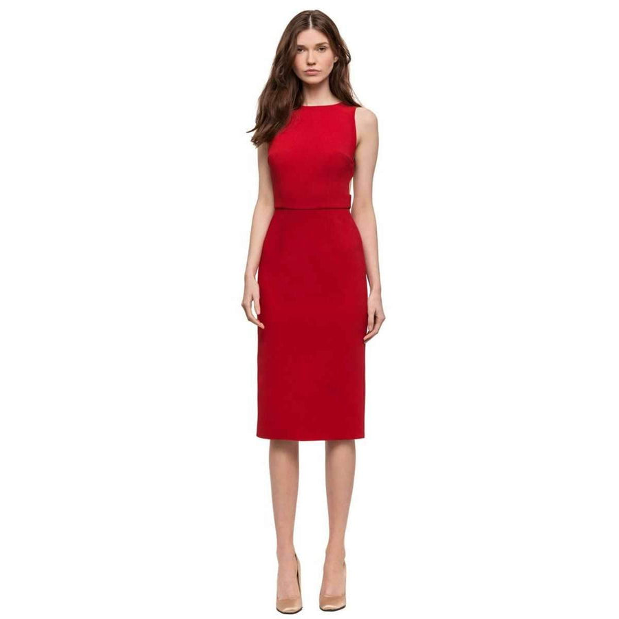 Double Crepe Sophie Dress Red